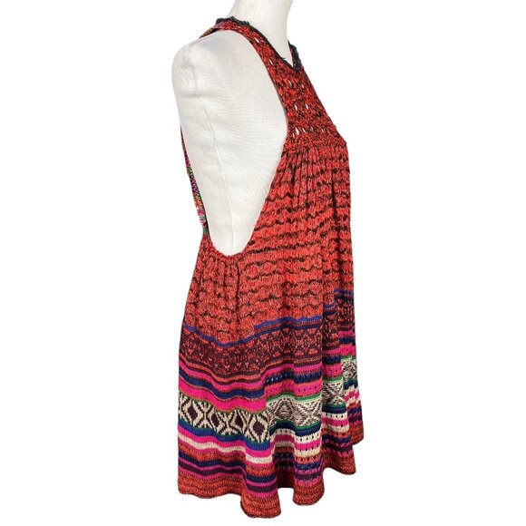 Free People Crochet Babydoll Tunic Tank Top or Mini Dress - Picture 3 of 14